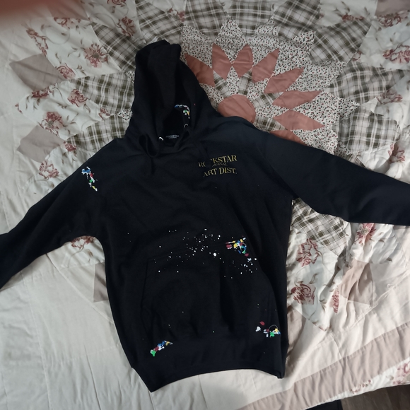 Black Graphic Hoodie - Picture 1 of 2